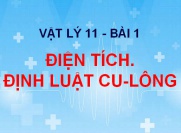 Điện tích, tương tác điện. Định luật CU-LÔNG, Hằng số điện môi - Vật lý 11 bài 1